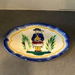 Vintage Henry Quimper small oval tray
